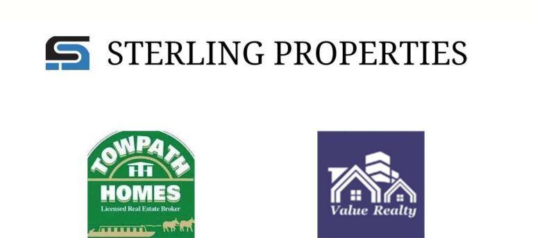 sterling properties towpath homes and value realty logos